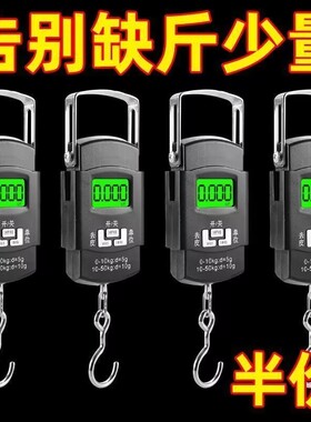 手提电子秤高精度精准电子称手提秤弹簧秤家用便携式小型称重器钩