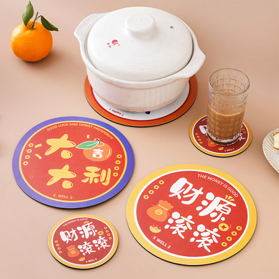 隔热垫杯垫防烫餐桌垫橡胶垫盘子垫卡通简约菜垫锅垫防滑垫餐盘垫