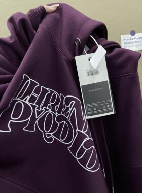 原创国潮高街印花连帽卫衣女秋冬新款港风复古ins重磅宽松外套潮