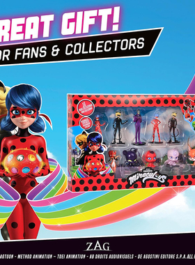 瓢虫雷迪奇迹少女人偶模型套装2隐藏玩具正品 Miraculous Ladybug