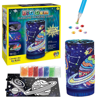 设计创造彩色宝石艺术绘画夜空星星投射夜灯手工艺儿童玩具正版