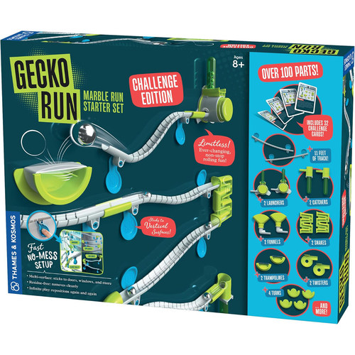 Gecko滚珠赛道垂直表面益智玩具