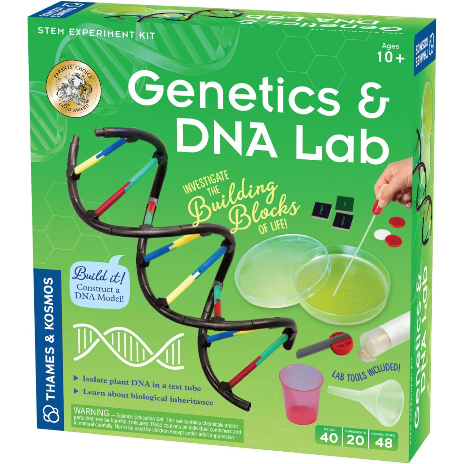 研究遗传学生命蓝图了解基因染色体科学实验益智玩具正版 DNA Lab