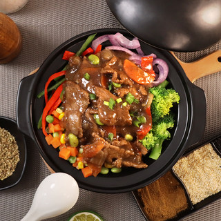 蒸烩煮黑胡椒炒牛肉黑椒牛肉料理包预制菜煲仔饭小碗菜商用半成品