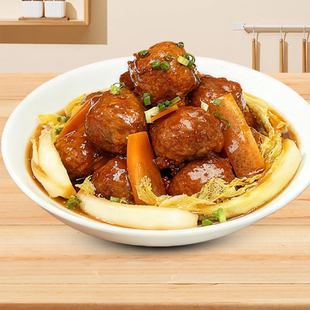 料理包红烧狮子头熟食肉丸200g外卖快餐半成品菜预制菜美食盖浇饭