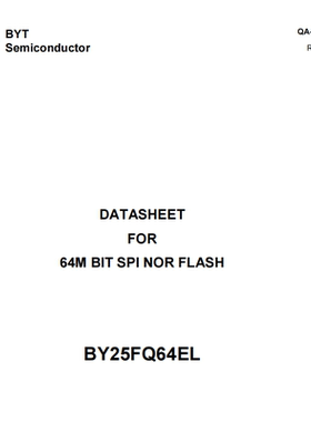 SPI NOR FLASH 25Q40 80 32 64 25Q128 BY25FQ64EL存储器芯片
