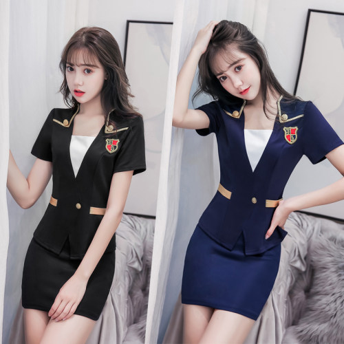 女套装气质高端足浴按摩工作服