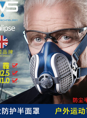 防尘面罩防工业粉尘装修打磨工地木工防灰尘雾霾面具GVS SPR299