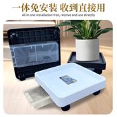 花博士环保PP树脂加厚大承重带抽屉移动托盘园艺用接水托盘万向轮