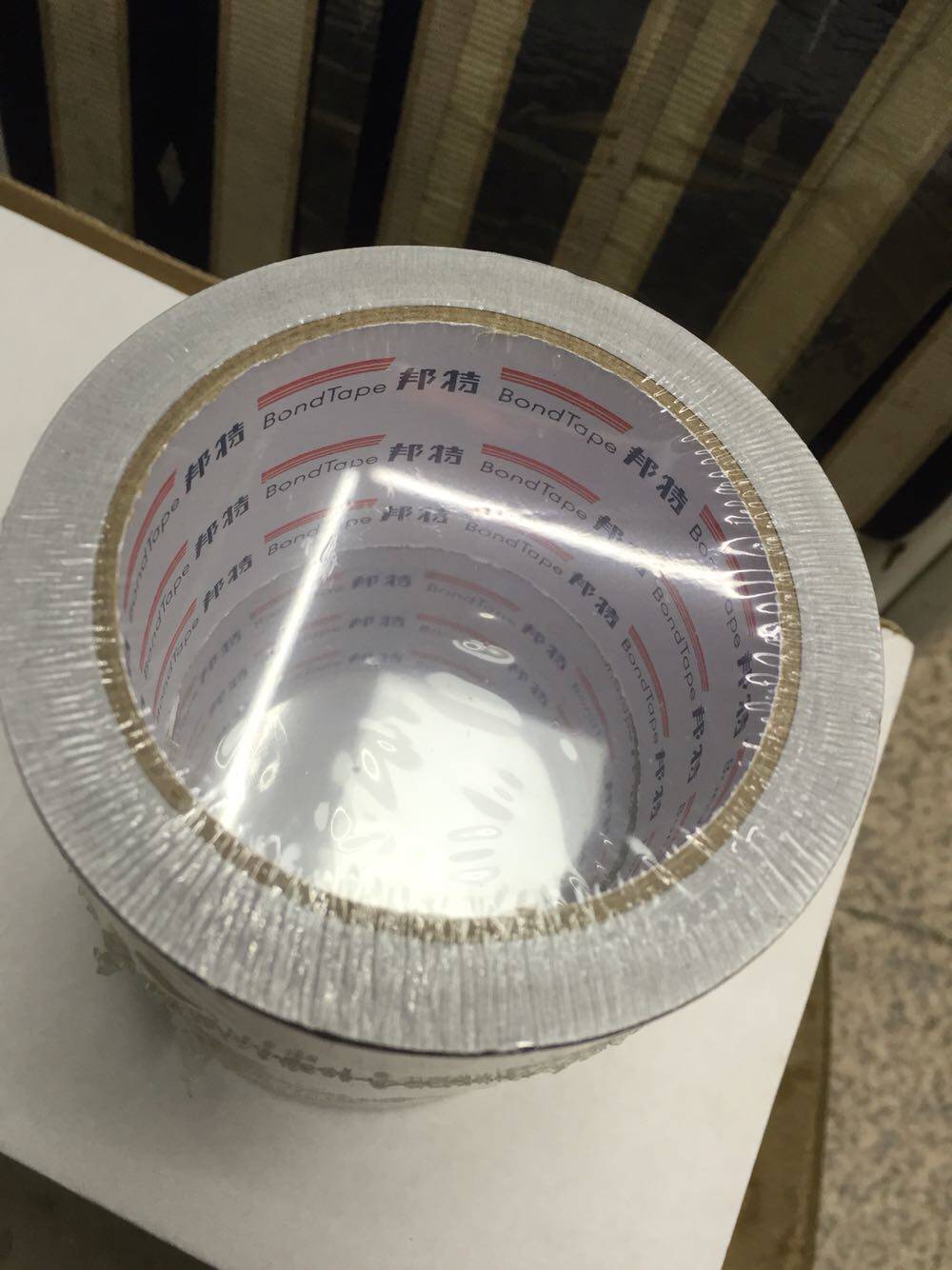 邦特铝箔胶带60mm宽 加厚耐高温隔热胶布锡箔纸防烫 铝箔纸胶带