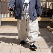 K叔 复古国潮汉服休闲裤 2023春夏中国风阔腿裤 宽松大气帅气大码