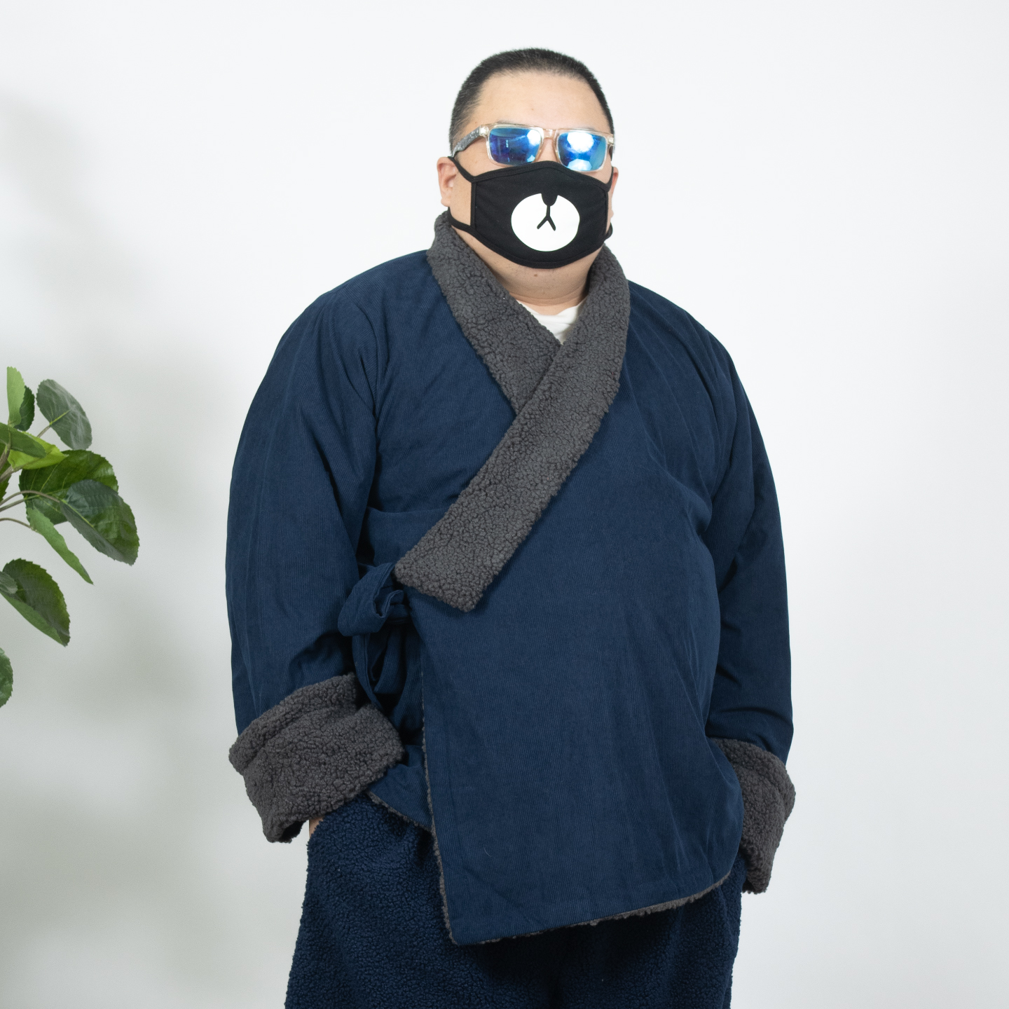 冬季国潮加绒加厚大码藏袍