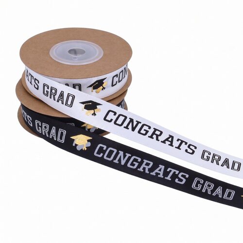 包装带装饰带 CONGRATS GRAD毕业丝带织带 LFB800