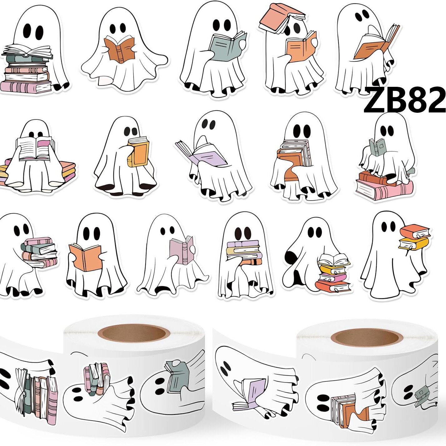 HAPPY HALLOWEEN 万圣节贴纸礼物包装封口贴 Q-ZB82