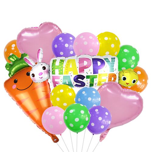 HAPPY EASTER 复活节派对气球套装 PT-FHJ003