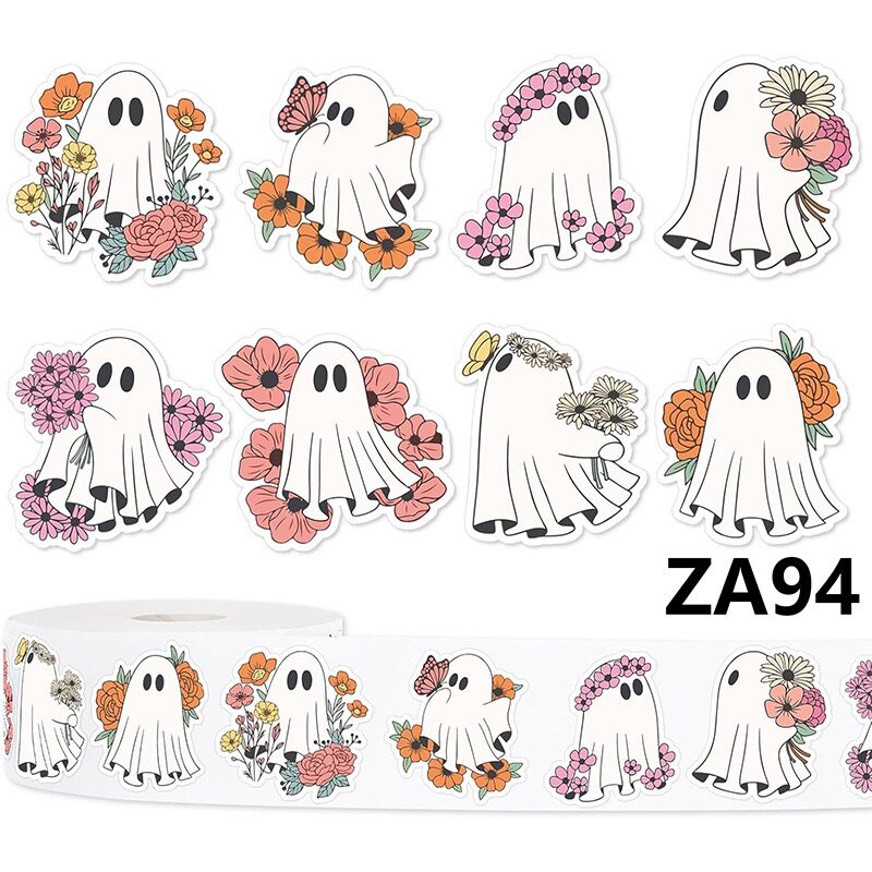 HAPPY HALLOWEEN 万圣节贴纸礼物包装封口贴 Q-ZA94