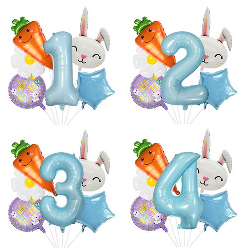 1-9数字气球套装 复活节派对 HAPPY EASTER PT-FHJ001