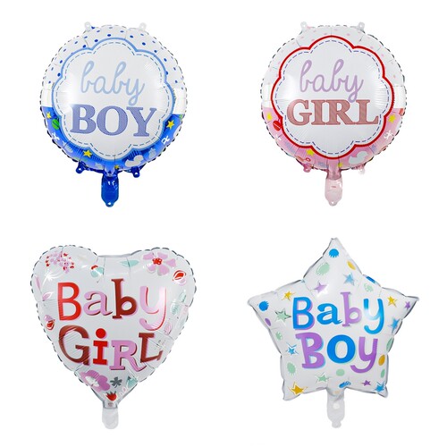 BOY GIRL 宝宝性别揭示迎婴派对气球 BABY SHOWER