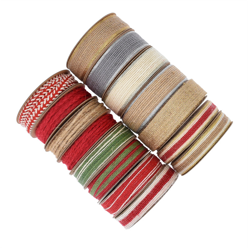 包装带装饰带彩色鱼丝麻绳织带