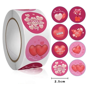 HAPPY VALENTINE'S DAY 情人节贴纸礼物包装封口贴 JA488