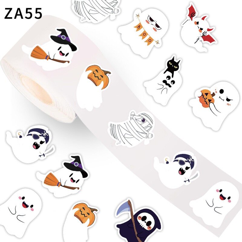 HAPPY HALLOWEEN 万圣节贴纸礼物包装封口贴 Q-ZA55