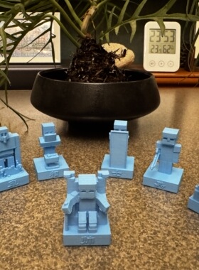 中国象棋～我的世界（带字款 32枚）【3D打印】