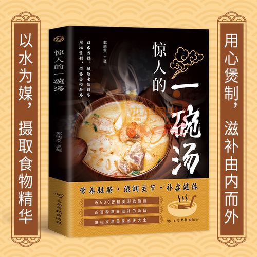 惊人的一碗汤 正版原著彩图版 养生汤煲食谱食疗大全营养健康饮食指南9787558760198煮汤小红书推荐养生食疗煮食滋养全身本本
