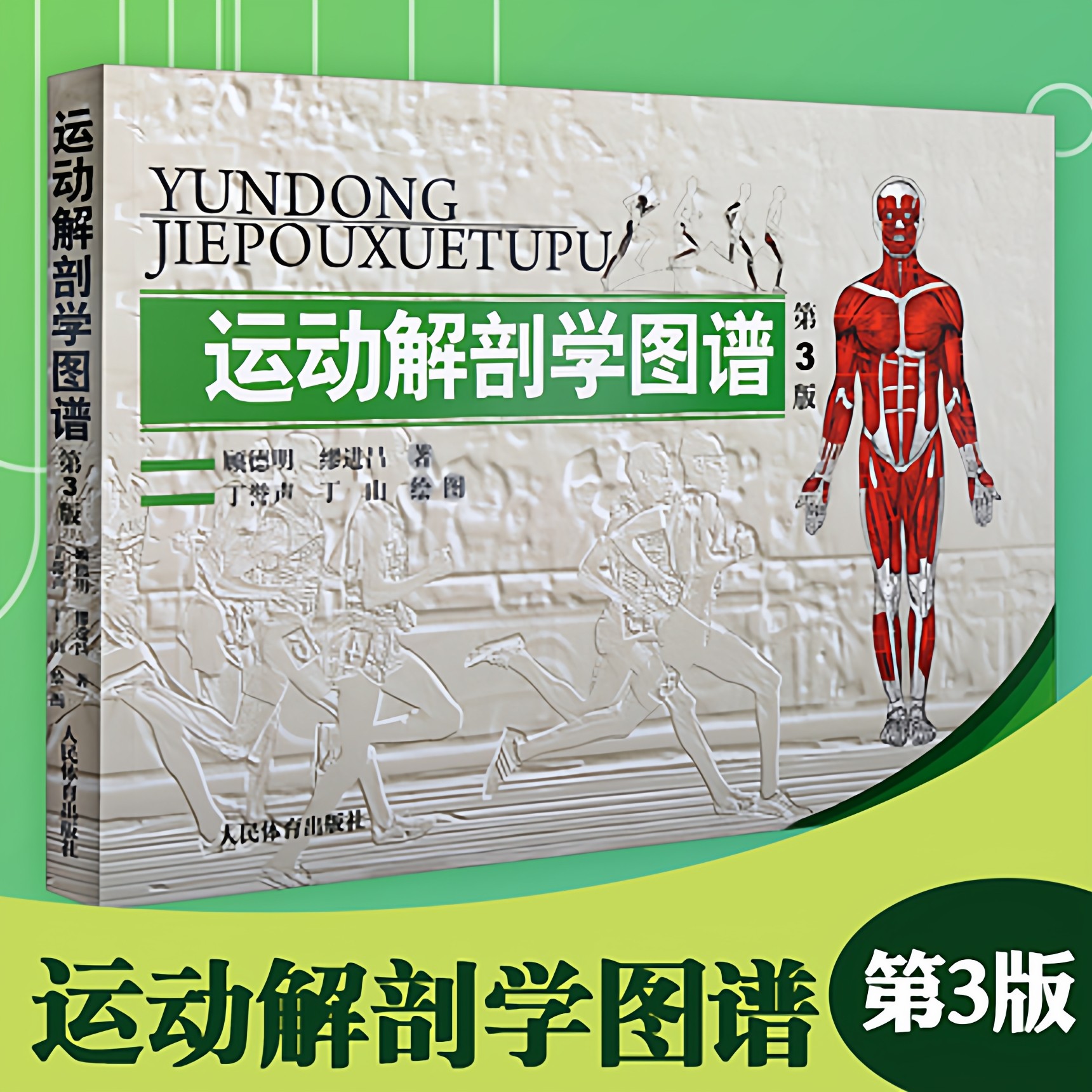 【官方正版】运动解剖学图谱第3三版肌肉塑造教程健美训练图健美书籍运动科学训练医学专业书籍理论9787500943815