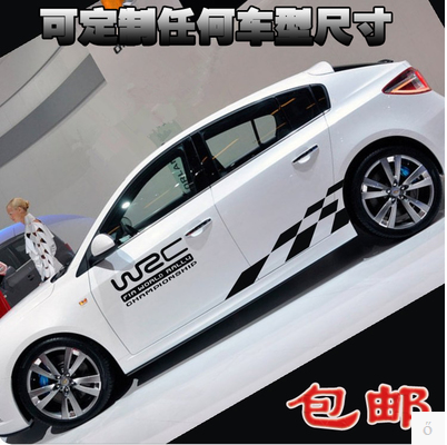 科鲁兹拉花下裙遮划痕改装全车贴