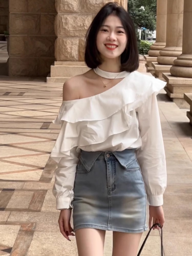 短裙包臀裙牛仔裙a字半身裙女2026新款春夏高腰显瘦裙裤气质半裙