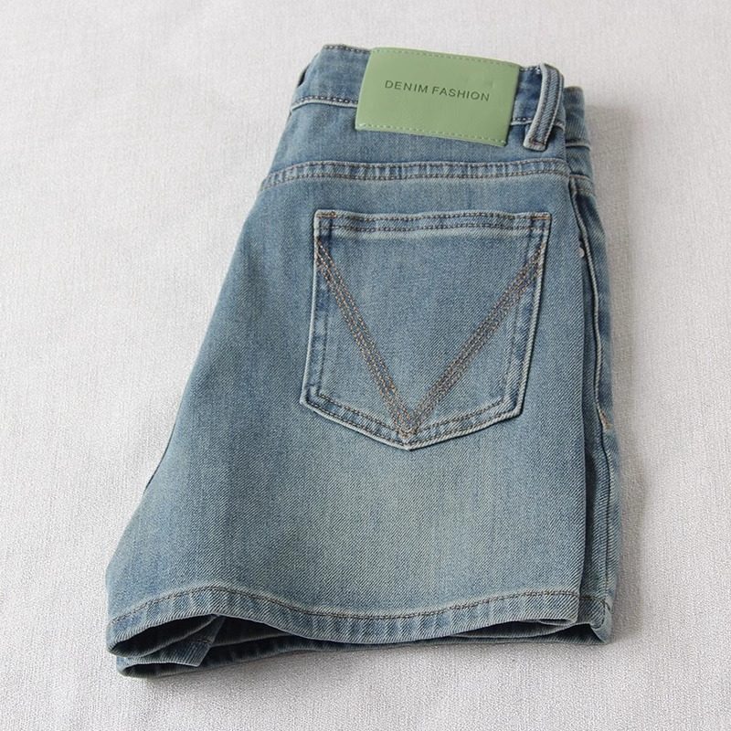 梨形身材四面弹牛仔短裤女夏季大码胖mm高腰遮胯显瘦a字阔腿热裤,女装/女士精品,牛仔裤,淘宝优惠券,粉丝福利购,淘宝优惠卷