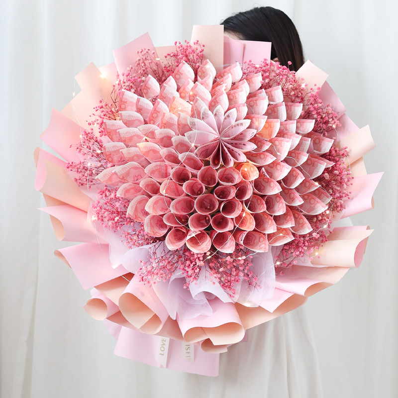 情人节创意浪漫惊喜生日礼物送女友diy花束包装纸花艺材料包套装