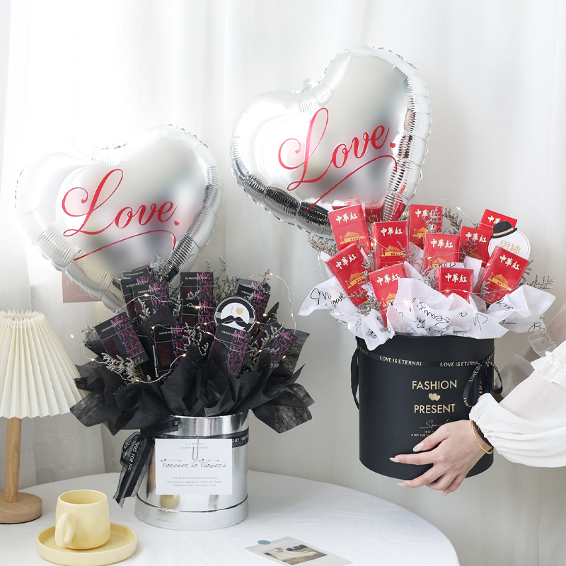 diy材料手工抱抱桶花艺包装盒