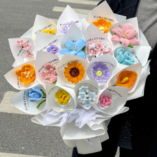 一岁一礼成人礼花束手工diy扭扭棒花艺材料包送闺蜜女友生日礼物