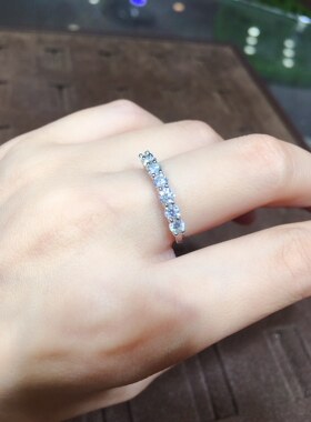 莫桑钻戒指，vvs1净 s925银裸石直径：3mm   10分单颗指圈：活口