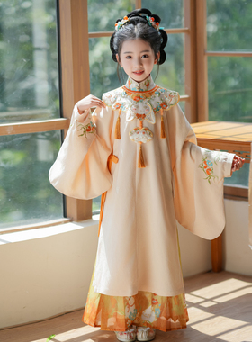 锦仙谣‧月瑶汉服女童新款春秋女孩古风唐装襦裙超仙古装公主裙