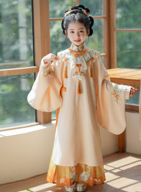 锦仙谣‧月瑶汉服女童新款春秋女孩古风唐装襦裙超仙古装公主裙