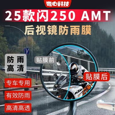 钱江25款闪250AMT后视镜膜
