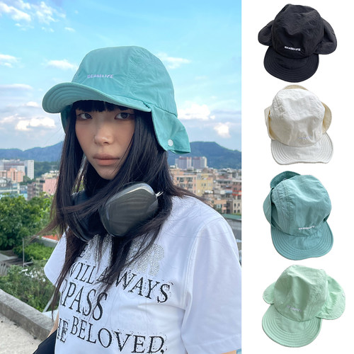 BEAMLIFE夏季小众原创可翻檐骑行速干百搭户外刺绣街头复古鸭舌帽