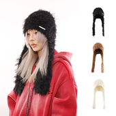 BEAMLIFE25AW秋冬原创毛茸茸护耳氛围感冷帽子男女冬季 包头帽 韩版