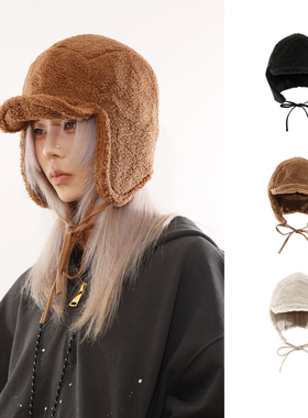 BEAMLIFE25AW秋冬毛茸茸加厚保暖冬季帽子男女护耳雷锋帽飞行帽潮