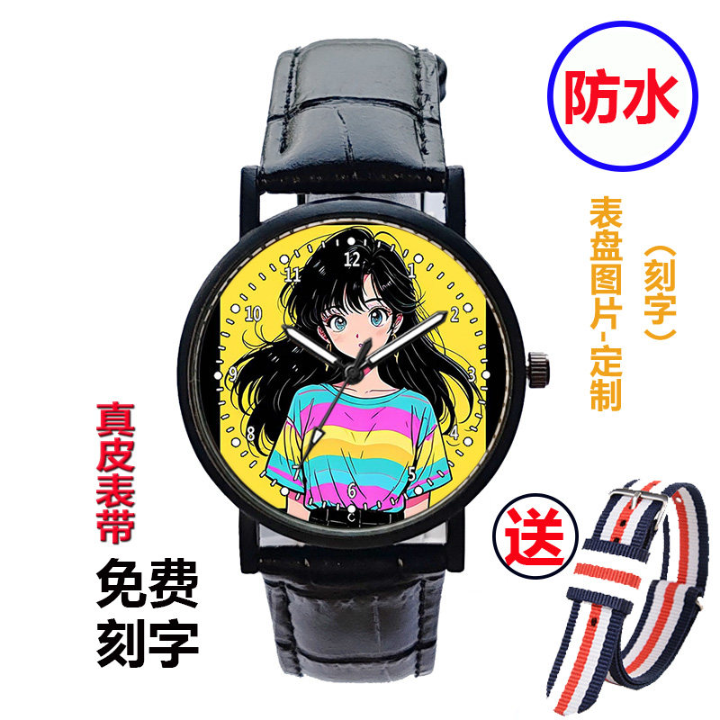 手表女学生儿童女孩公主高颜值小学初高中只看时间防水电子石英表