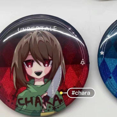 传说之下Undertale福猹自制双闪吧唧高颜值周边吧唧