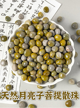 天然月亮子菩提散珠diy