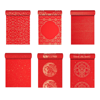 万年红宣纸长卷对联纸