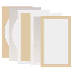 加厚国画卡纸半生半熟毛笔练字书法专用长方形扇形扇面镜面镜片工笔画小楷熟宣软卡水彩画国画生宣装裱作品纸