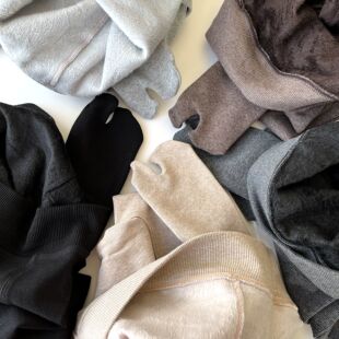 秋冬新款分趾加绒加厚连裤袜打底裤袜纯黑深灰燕麦纯色两二指袜子