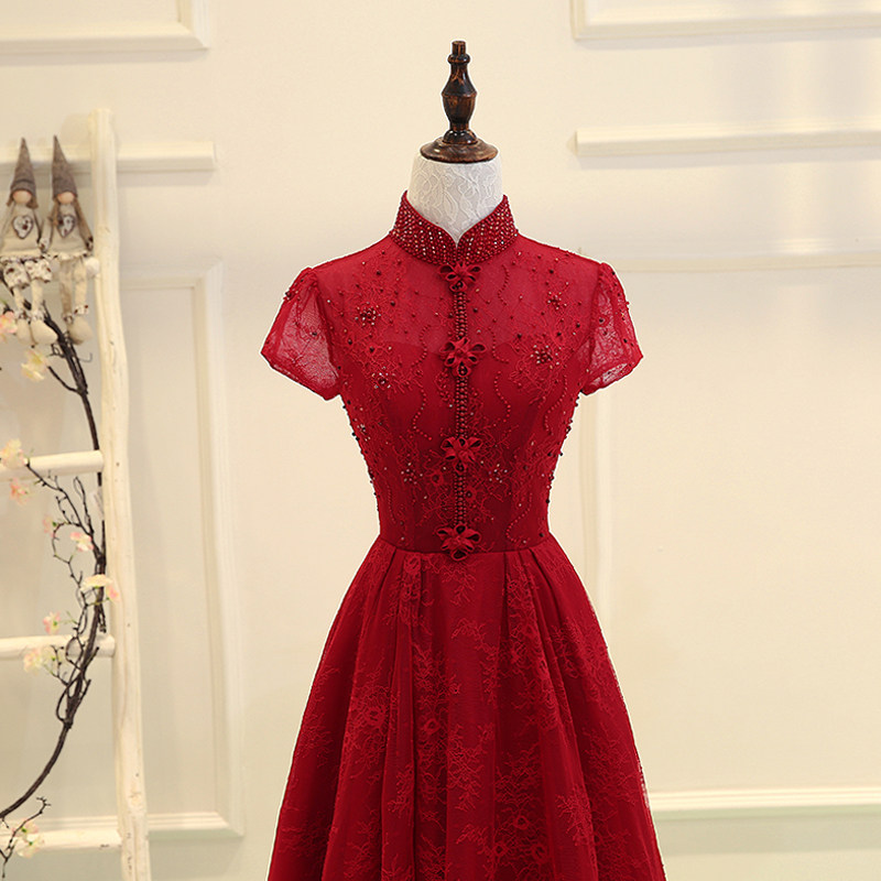 敬酒服新娘2020新款秋季結婚衣服中式旗袍紅色大氣晚禮服女長款在類目 女裝/女士精品, 婚紗/旗袍/禮服, 禮服/晚裝中 - 來自Buy2taobao.com提供專業的淘寶代購服務