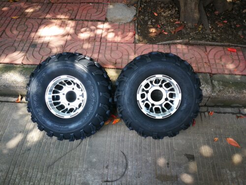 卡丁车配件 沙滩车18X9.5-8寸拖花真空轮胎19X7-8越野轮胎带轮毂