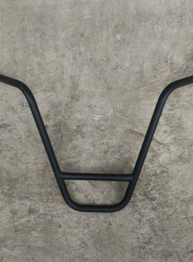 哈雷电动车龙头车把方向扶手压块前把手电瓶车配件黑色铁车架手把